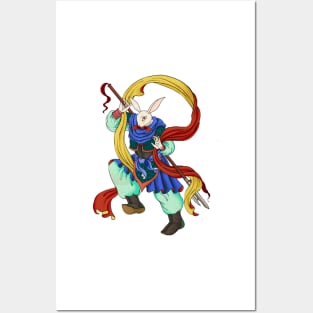 Minhwa: Rabbit God from Asian Zodiac Posters and Art